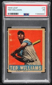 1948-49 Leaf Ted Williams #76 PSA 1 HOF