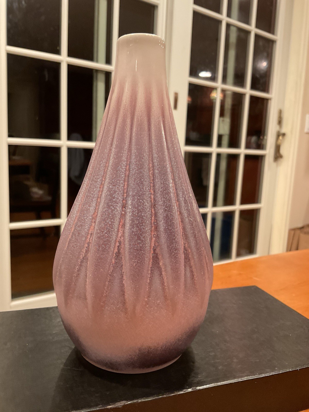 Rookwood Art Pottery 2017 Purple Leaf Vase 10323 by Morgan Willenbrink