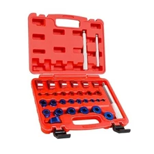  Bearing Press Kit,33pc Bearing Race and Seal Driver Set with Metric SAE Red