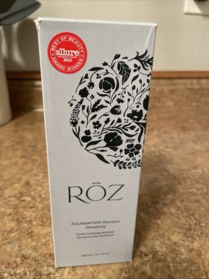 ROZ Shampoo For All Hair Types 10.1 Fl Oz Pack Foundation Hydrating Vegan