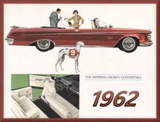 1962 Chrysler Imperial Crown Convertible Toolbox - Refrigerator Magnet 42 Mil
