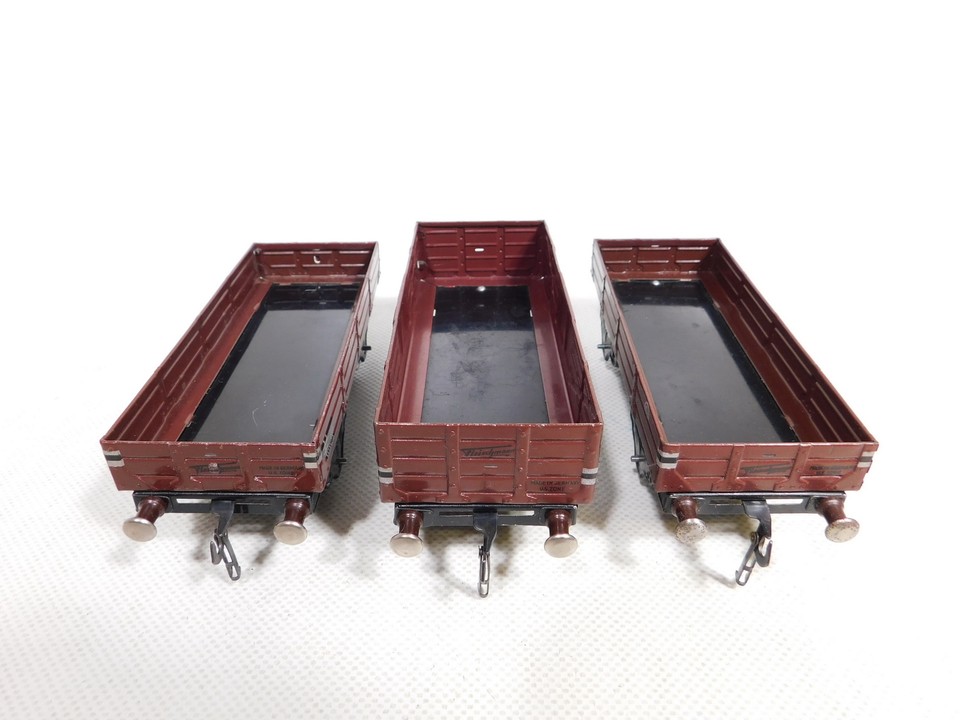DQ4010, 5 3x Fleischmann Gfn Gauge 0 Sheet Metal Freight Car 45070