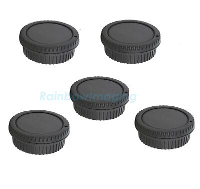 5 Pcs) Rear Lens Covers Camera Body Caps for Canon 5D 7D 6D III II 200D 1500D
