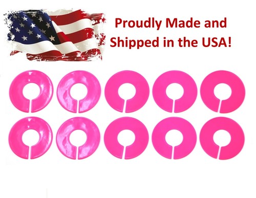 Divisores de tamaño de estante en blanco de plástico redondo rosa - paquete múltiple - Imagen 10 de 15