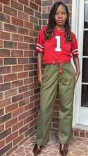 Vintage Green Cargo Pants - Best Fit for XS or S