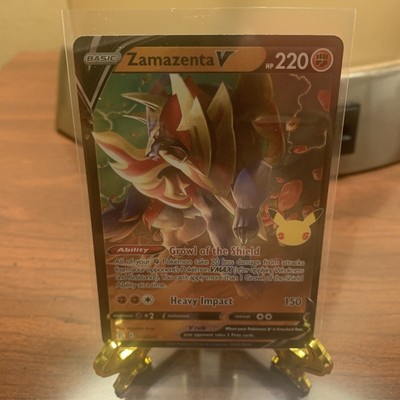 Pokémon Celebrations Einzelkarte – ZAMAZENTA V 018/025, Jubiläums-Set, Sammelkarte