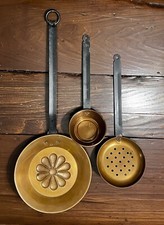 Vintage Homco set of three brass wall hangers