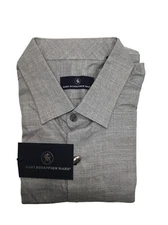 Hart Schaffner Marx, Men's Long Sleeve Shirt, Gray, Large