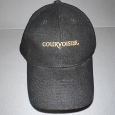 Courvoisier Cognac 100% Cotton Black Baseball Adjustable Hat Cap