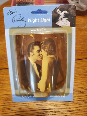 Elvis Presley Collectors Cylinder Night Light with Lace and switch 
