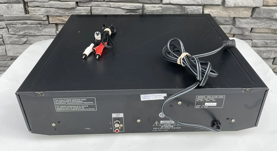 Sony CDP-CE215 CD Changer 5 Disc Carousel VTG Audiophile No Remote - Image 3 of 4