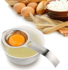 Egg Separator Egg Yolk White Filter Food Grade Egg Divider Stainless Steel 