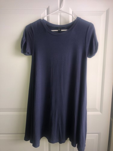 Forever 21 XS Tee T- Shirt Dress Blue 