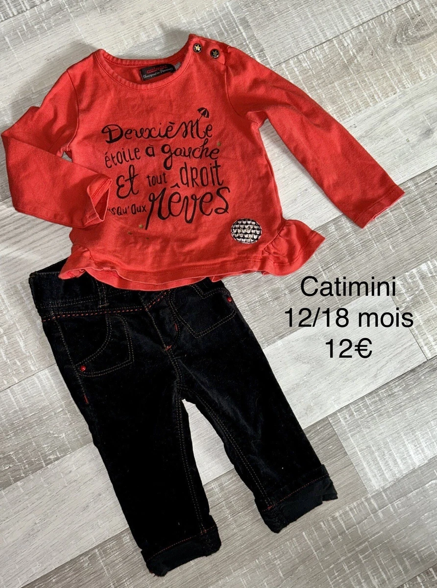 Catimini Veste REVERSIBL Pull sans Manche, Blanc (Blanc), 6-9 Mois (Taille Fabricant: 9M) Bébé Fille