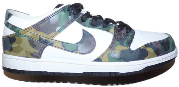 nike dunk sb low camo legion green