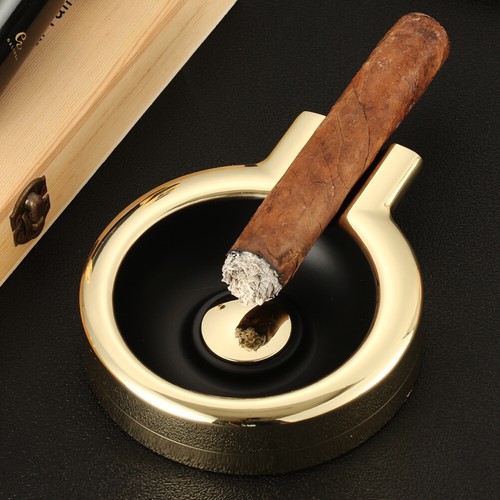 Ceniceros de cigarros Galiner para hombre de lujo1 ranura bandeja de ceniza grande de metal al aire libre caja de regalo - Imagen 4 de 7
