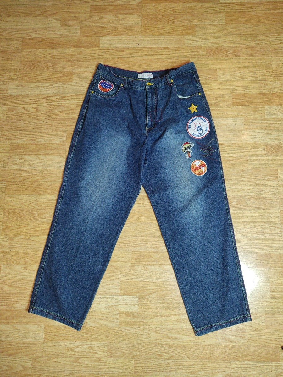 VTG Men's Fubu Platinum Harlem Globetrotters Denim Jeans Sz
