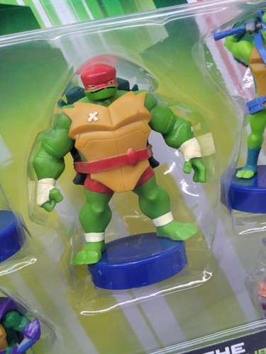 Rise Of The Teenage Mutant Ninja Turtles 5 Pack Collectable Figure Stamper Sinco - Picture 4 of 19