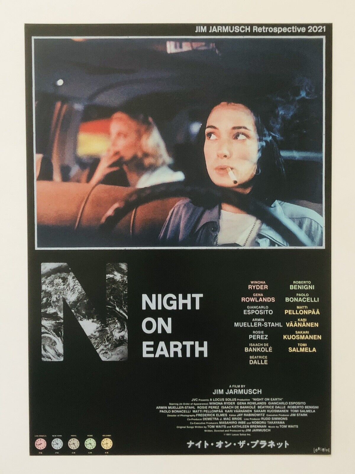 NIGHT ON EARTH/ナイトオンザプラネット ポスター B2サイズジムジャームッシュ