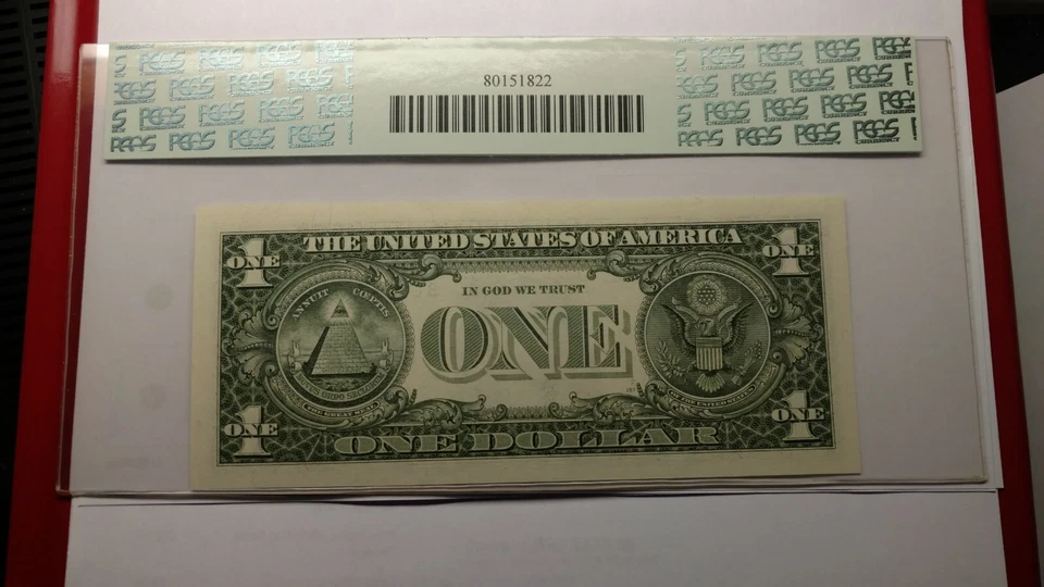 Fr.1924-B* 1999 $1 Star Note  Federal Reserve Note PCGS Gem New 66PPQ. - Image 4 of 4