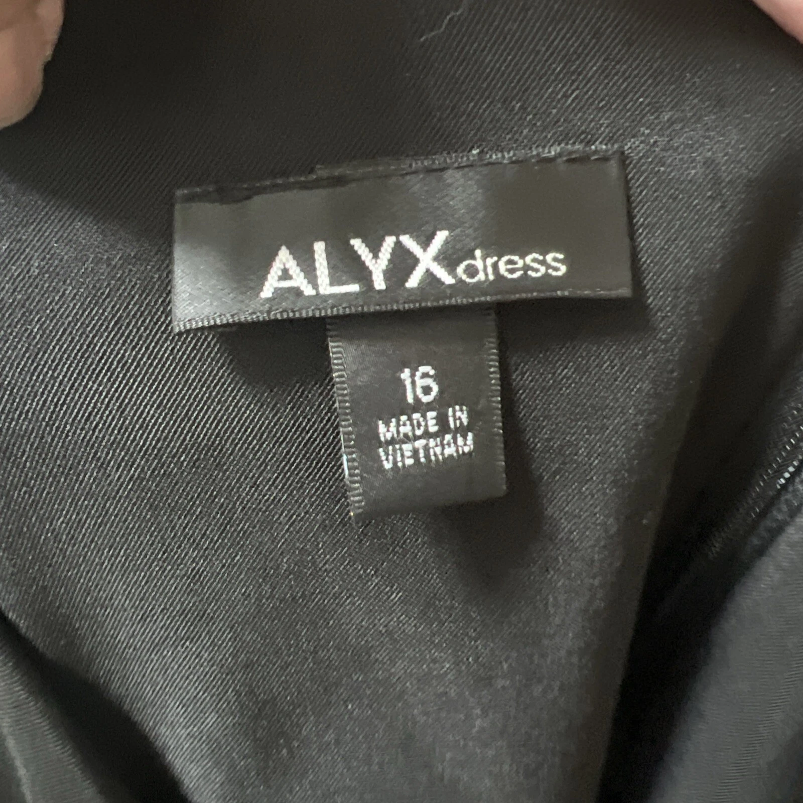 ALYX Vestito Donna Nero Vestito Tubino Senza Maniche Taglia 16