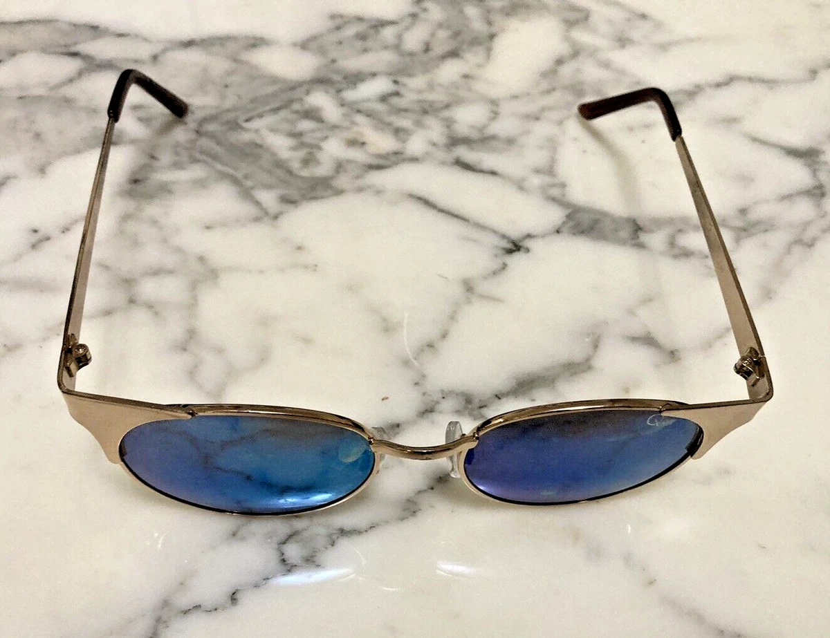 Quay blue store mirrored sunglasses