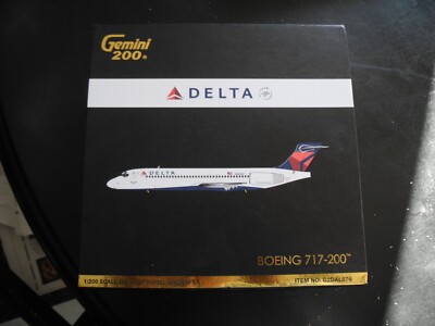 Extremely RARE Gemini Jets 200 BOEING 717 DELTA, NIB, Perfect! Original Version