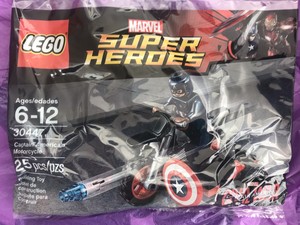 Details About Lego Marvel Super Heroes Civil War Avengers 30447 Captain Americas Motorcycle