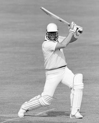 John Morris batting for Derbyshire during their Benson and H- Old Cricket Photo
