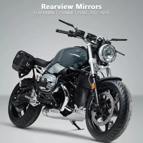 For BMW R NINE T Pure 2017-2024 Rearview Mirrors Rotating Adjustable Wing Mirror - Picture 4 of 14