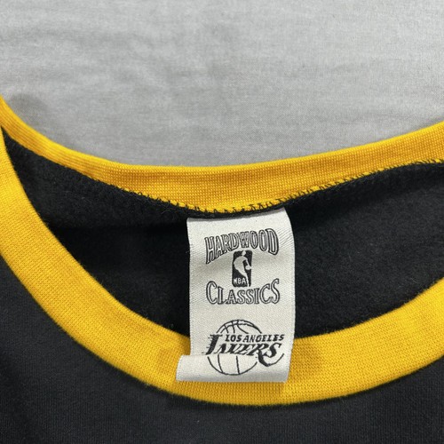 LA Los Angeles Lakers Sweater Adult Large Colorblock Hardwood Classics Retro Men - Picture 8 of 10