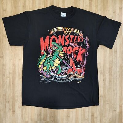 Vintage Van Halen 1988 Monsters of Rock Single Stitch Tour T-Shirt