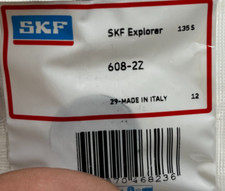 SKF 608 2Z DEEP GROOVE BALL BEARING, METAL SHIELDED 8x22x7 mm 608 ZZ  