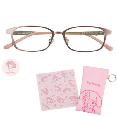My Melody Glasses Eyeglass Frame Square Wellington Cloth Pouch