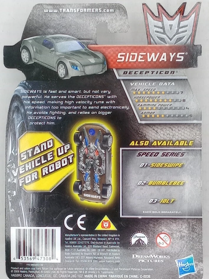 2009 Hasbro Autobot Bumblebee, Jolt, Sideswipe and Sideways Transformer - Image 4 of 4