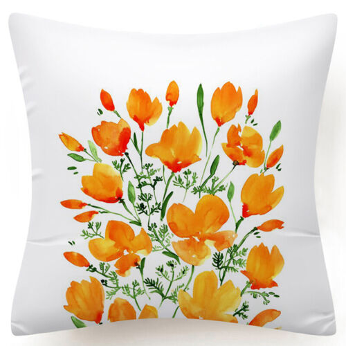 18x18" Throw PILLOW COVER Floral Double-Sided Decorative Flower Bed Cushion Case - Picture 14 of 42
