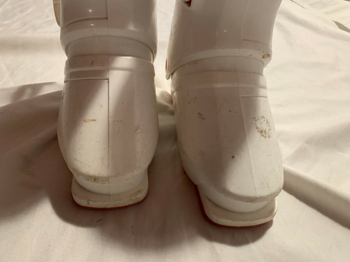Childrens Vtg. size 260 boots SX11 mini Salomon white and red | eBay