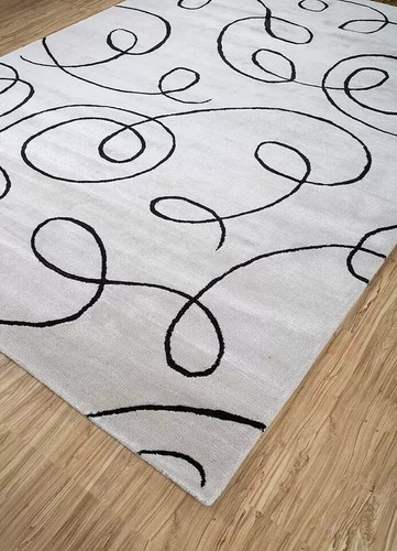 Tappeto 12x15 trapuntato a mano beige nz lana tardoast nuovo design camera da letto sala ufficio - Foto 2 di 4