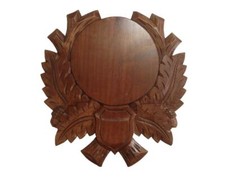 Quality Trophy Plate Plaques for Hunting Wild Boar Shooting Oak Dark Wood