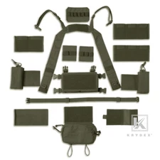 KRYDEX Micro Fight Chassis Chest Rig Modular Pouch Accessories Ranger Green lot
