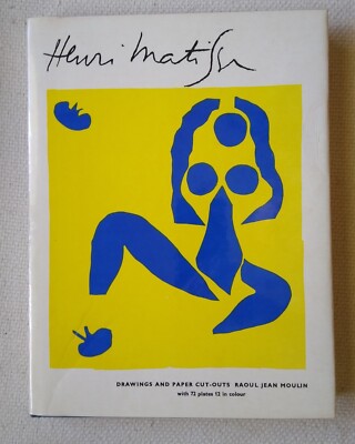 1969 Henri Matisse Drawings and Paper Cut-Outs HC/DJ/Cover