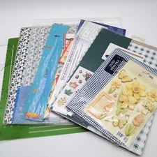 Lot of Creative Memories Scrapbook Supplies Lot Paper, Die Cuts, Templates