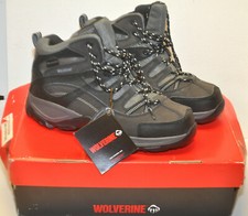 Wolverine Men's Bennett Waterproof Steel-Toe SD Grey / Black Work Boots sz. 9.5