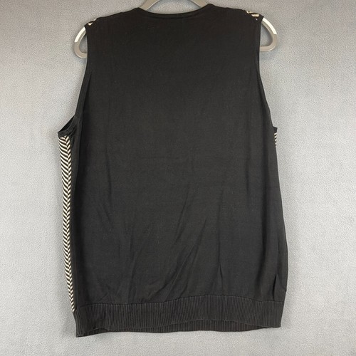 Sandra Pullover Damen 2X schwarz Fischgrät Seidenmischung Strick Swank Tank Büro - Bild 3 von 8
