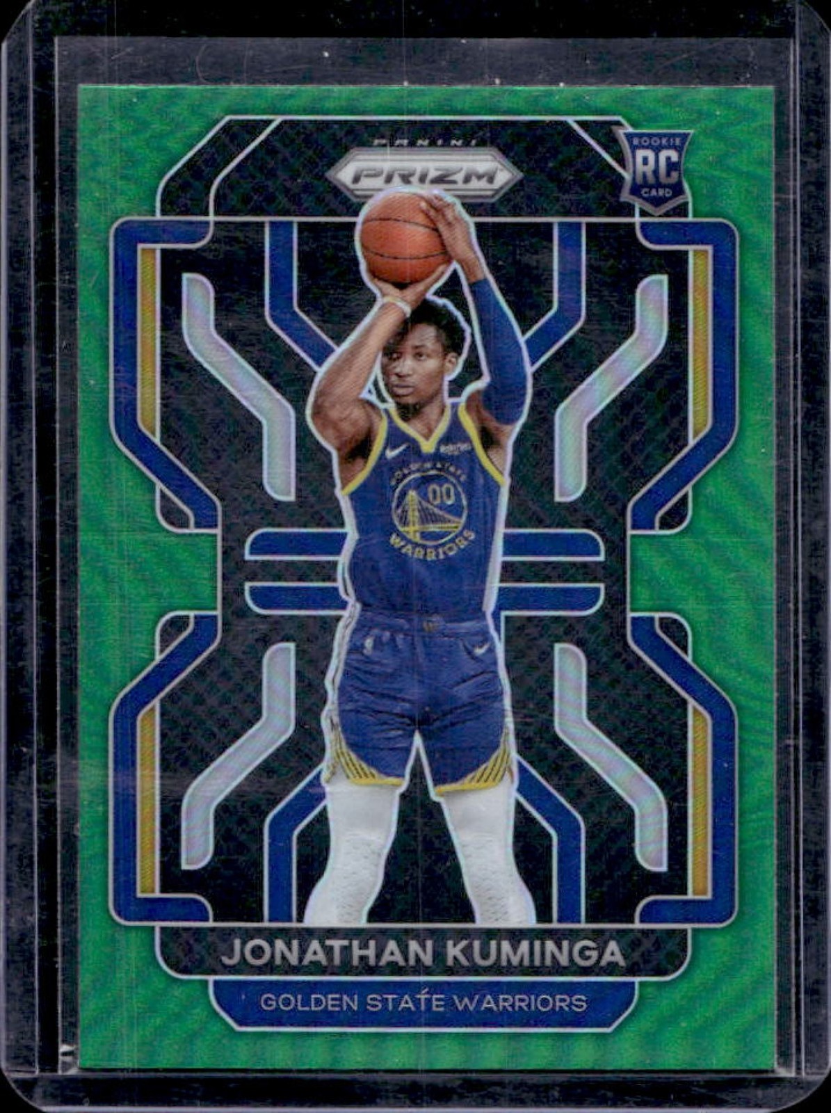 2021-22 Prizm Jonathan Kuminga RC Green Rookie #307 Warriors