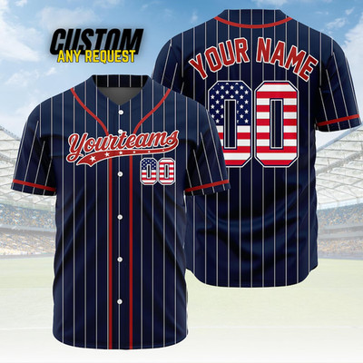 Custom Baseball Jersey Personalized Shirt Unisex Adult & Kids Any Name Number