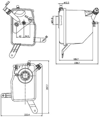1X Mahle CRT 205 000S AusgleichsbehäLter KüHlmittel FüR BMW-image