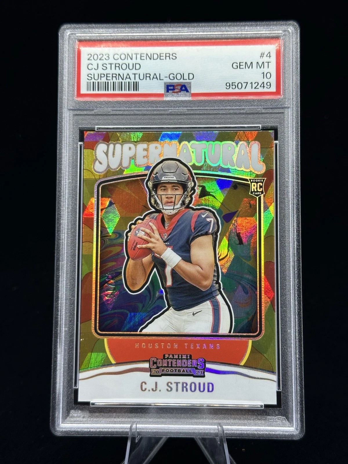 CJ Stroud Panini Contenders Supernatural #4 Gold