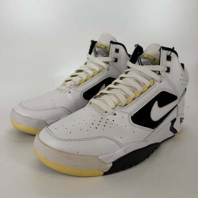 Nike Air Flight Lite Mid White Lemon Black White DV0824-100 Mens 8.5