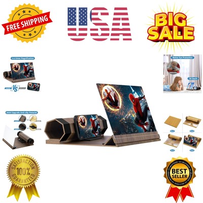 14   Screen Magnifier for Smartphone, Mobile Phone 3D Magnifier Screen Expand...